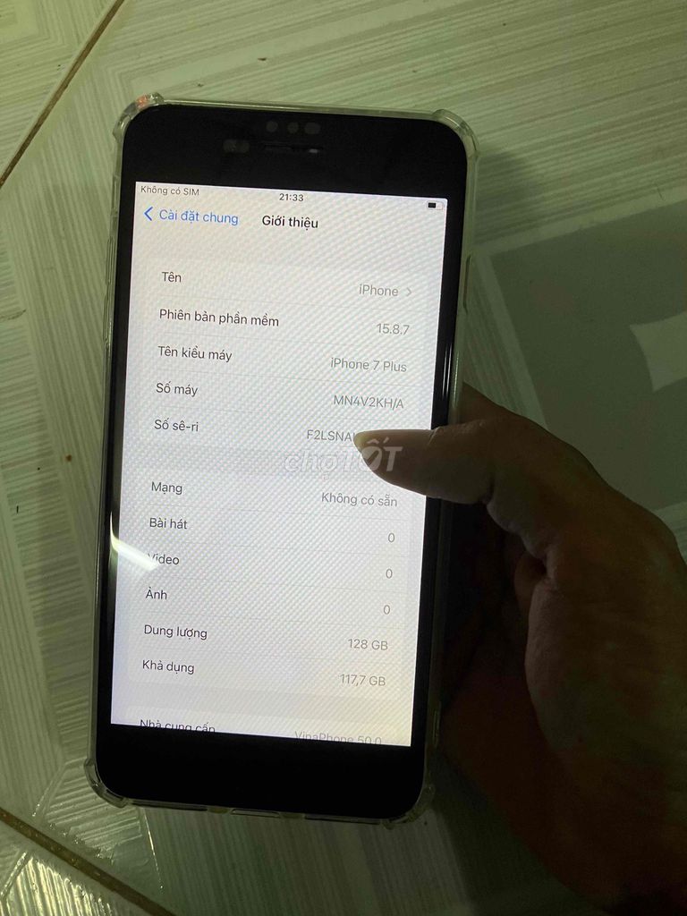 Apple iPhone 7 Plus 128GB Vàng. Mua bán Điện thoại tại Huyện Long Hồ Vĩnh Long được đăng bởi Đồ cũ đủ loại điện thoại loa anply máy tính hình 1