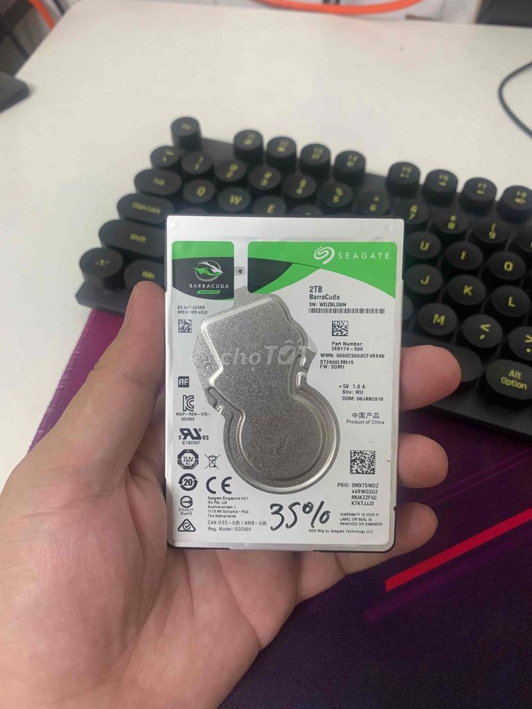 Ổ cứng Seagate Barracuda 2TB. Mua bán Linh kiện (RAM, Card...) tại Quận 3 Tp Hồ Chí Minh được đăng bởi NgoPhuong hình 1