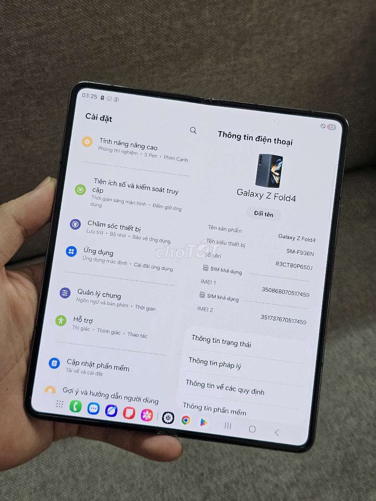 Z Fold4 512GB full chức năng. Mua bán Điện thoại tại Quận Thanh Xuân Hà Nội được đăng bởi Tuyết Tuyết hình 1
