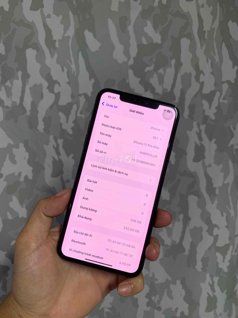 iphone 11pro max 256G quốc tế
