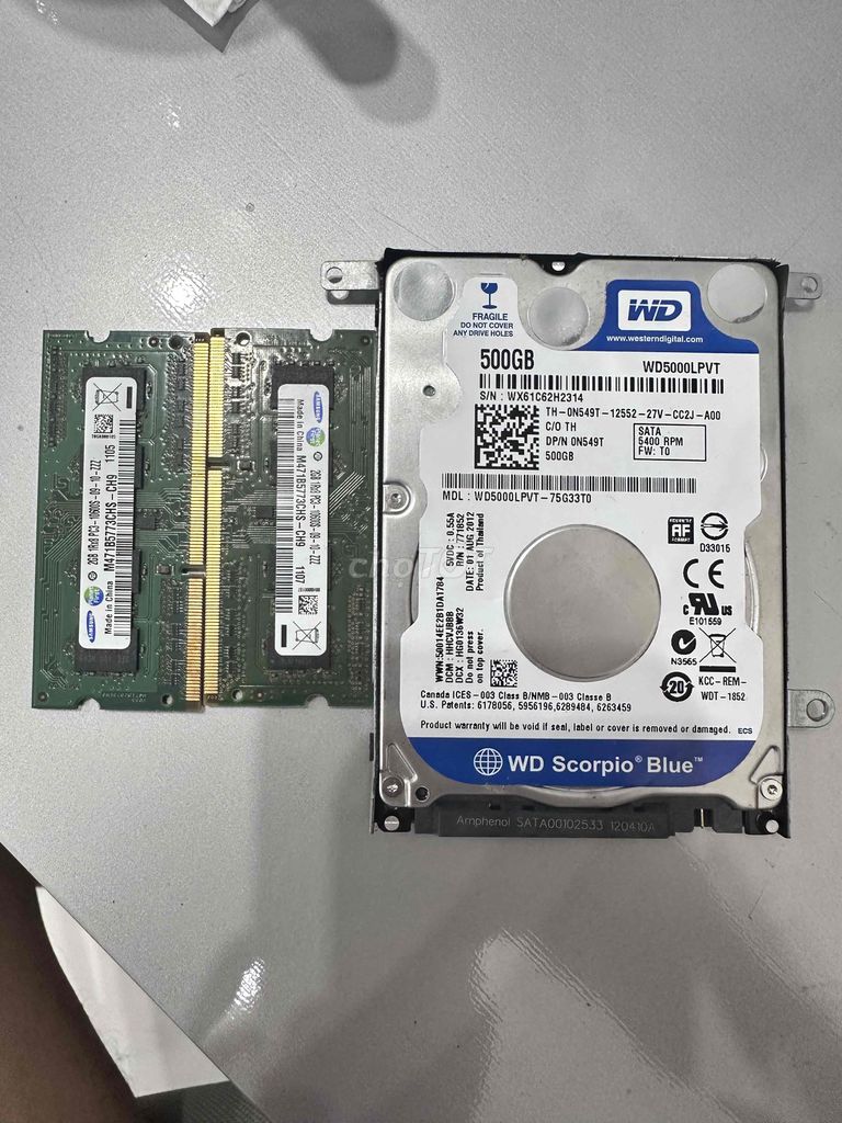 Western Digital WD5000LPVT 500GB. Mua bán Linh kiện (RAM, Card...) tại Huyện Bình Sơn Quảng Ngãi được đăng bởi Mr Sơn hình 1