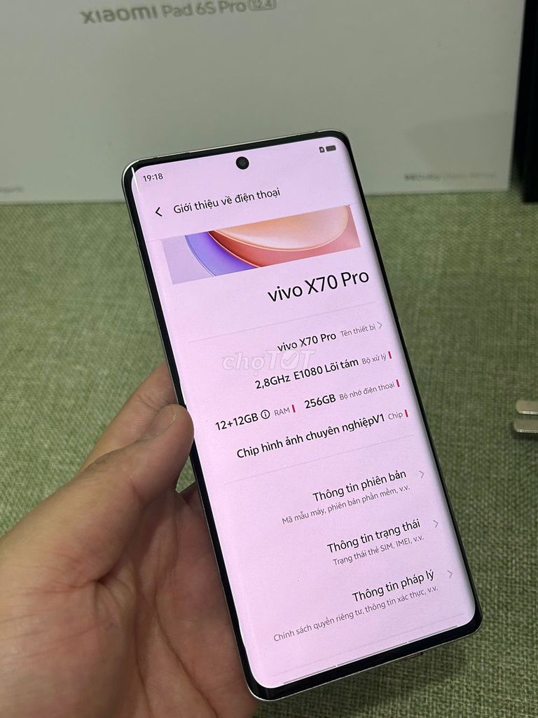 Vivo X70 Pro 12/256 trắng 80w flash TRẢ GÓP - COD. Mua bán Điện thoại tại Quận Hoàng Mai Hà Nội được đăng bởi Trần Ngọc Hiếu hình 4