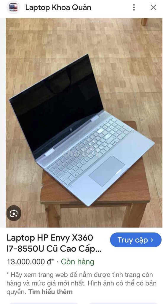 HP ENVY X360 I7-8550U 15.6 inch 12GB/1TB. Mua bán Laptop tại Huyện Quỳnh Lưu Nghệ An được đăng bởi thiên phú hình 1
