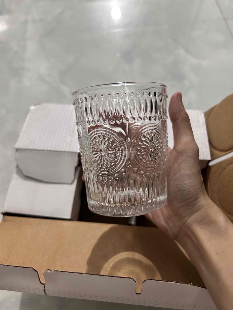 Cốc thủy tinh Deli Glass Baroque Cup. Mua bán Dụng cụ nhà bếp tại Huyện Long Thành Đồng Nai được đăng bởi Kim Ngân hình 1