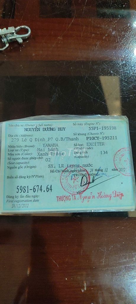 Yamaha Exciter 135 5S 2012 Xanh-Trắng. Mua bán Xe máy tại Quận 12 Tp Hồ Chí Minh được đăng bởi Van Ly hình 5