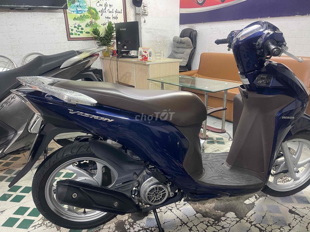 Honda Vision Xanh dương 36595 km. Mua bán Xe máy tại Huyện Hóc Môn Tp Hồ Chí Minh được đăng bởi Phạm chung hình 5
