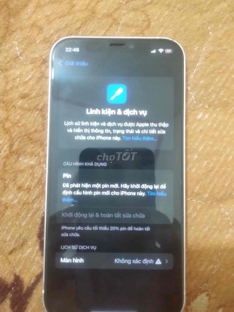 Apple iPhone 12 128GB Trắng Đã dùng. Mua bán Điện thoại tại Thành phố Ninh Bình Ninh Bình được đăng bởi Ba Ba hình 1