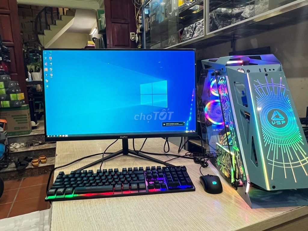 Thanh lí Bộ Pc cả màn ( i5 12+2060S+ Màn 24 100hz)