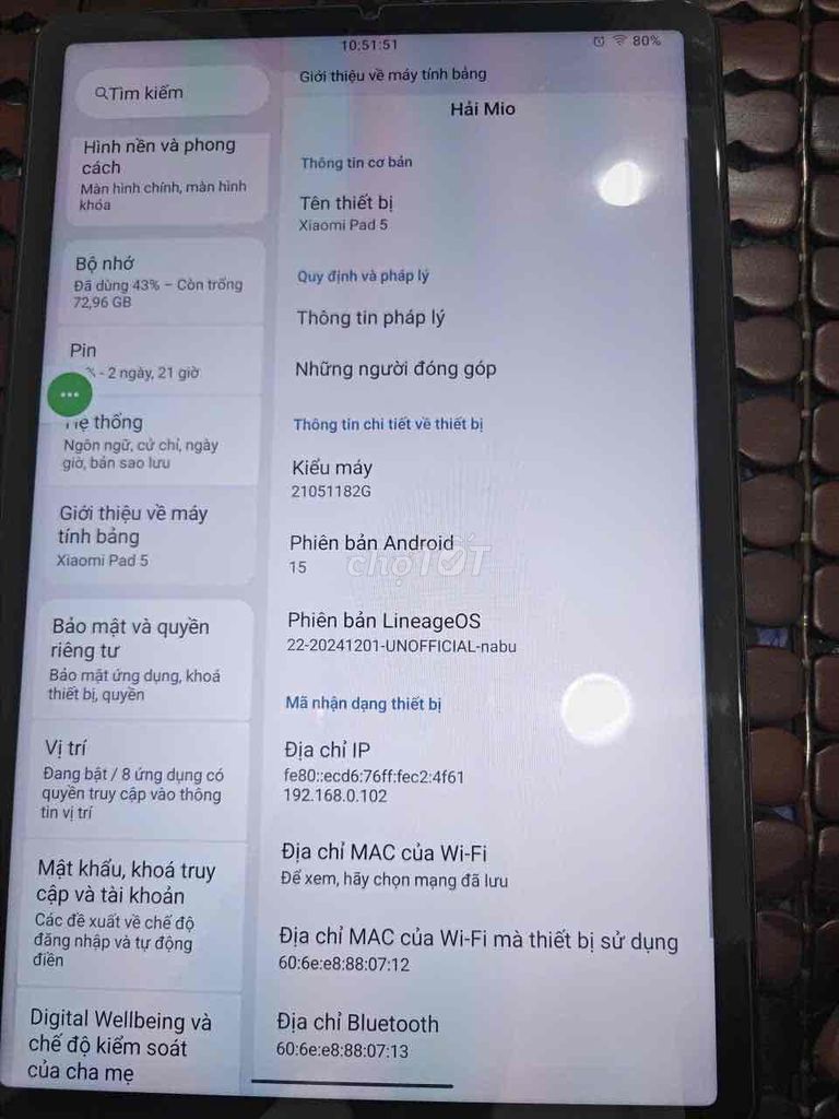 Cần Bán Xiaomi Pad 5 11 icnh. Mua bán Máy tính bảng tại Huyện Châu Thành Tiền Giang được đăng bởi Hải Hào Hoa hình 1