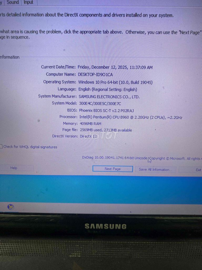 Samsung NP300 Pentium B960 15.6 inch 4GB/128GB. Mua bán Laptop tại Quận Hoàng Mai Hà Nội được đăng bởi Mac98 hình 3