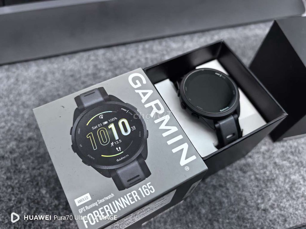 Garmin Forunner 165 Đen size 43mm Fullbox