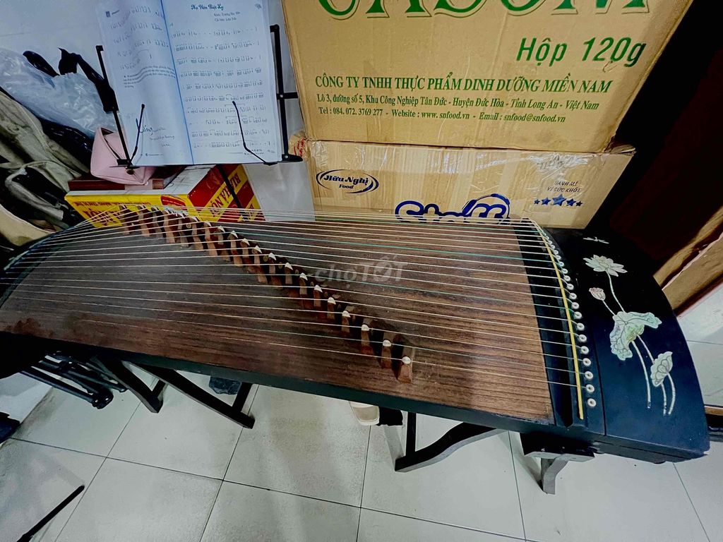 Đàn Tranh mini Gỗ Nâu Đen. Mua bán Nhạc cụ tại Quận Gò Vấp Tp Hồ Chí Minh được đăng bởi Ha Thu hình 1