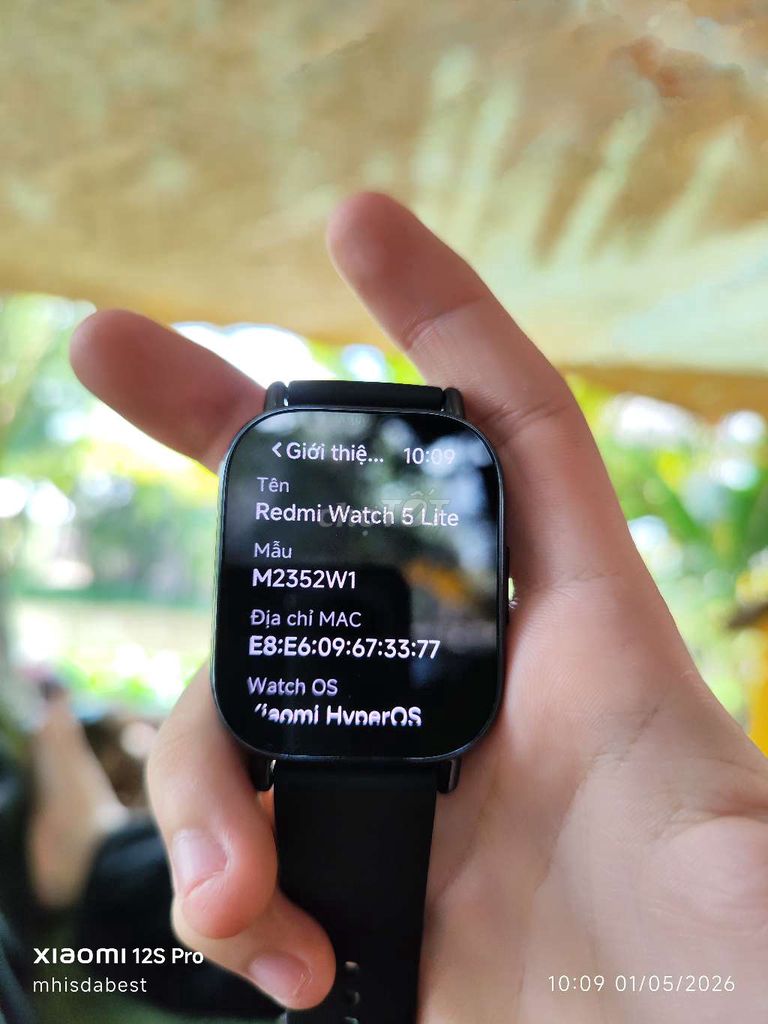 Xiaomi Redmi Watch 5 Lite Đen. Mua bán Thiết bị đeo thông minh tại Thành phố Rạch Giá Kiên Giang được đăng bởi Hiếu Nguyễn hình 1
