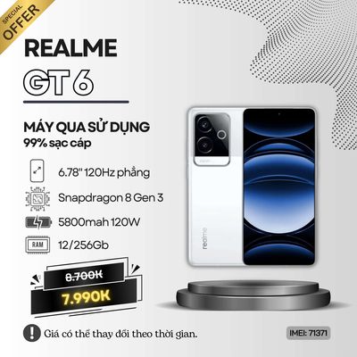 🇻🇳REALME GT 6 TRẮNG/ĐEN. Mua bán Điện thoại tại Quận Ninh Kiều Cần Thơ được đăng bởi Zelda Phone