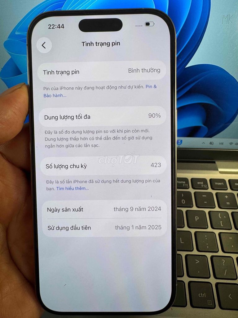 iPhone 16 Pro 128GB Xám. Mua bán Điện thoại tại Quận 6 Tp Hồ Chí Minh được đăng bởi QUỐC THIÊN BÁN GÓP 0 ĐỒNG  hình 1