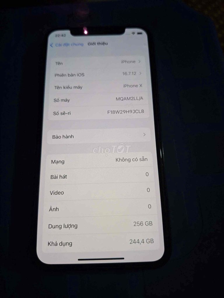 Apple iPhone X 256GB Đen. Mua bán Điện thoại tại Quận Nam Từ Liêm Hà Nội được đăng bởi hồ thị mỹ lệ hình 1