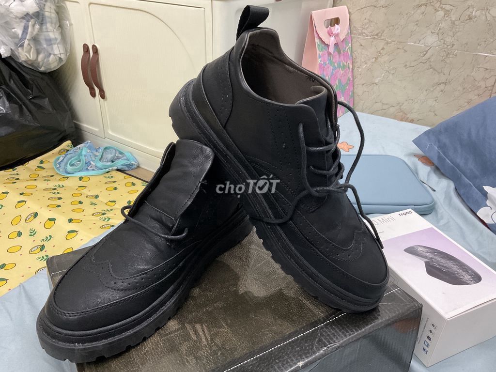 Giày da nam da size 39 Đen. Mua bán Giày dép tại Quận 12 Tp Hồ Chí Minh được đăng bởi T Tâm hình 1