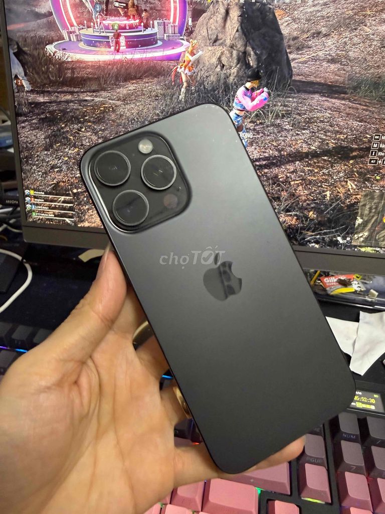 Apple iPhone 15 Pro Max 512GB Đen. Mua bán Điện thoại tại Thành phố Nha Trang Khánh Hòa được đăng bởi khaitransmartphone hình 1