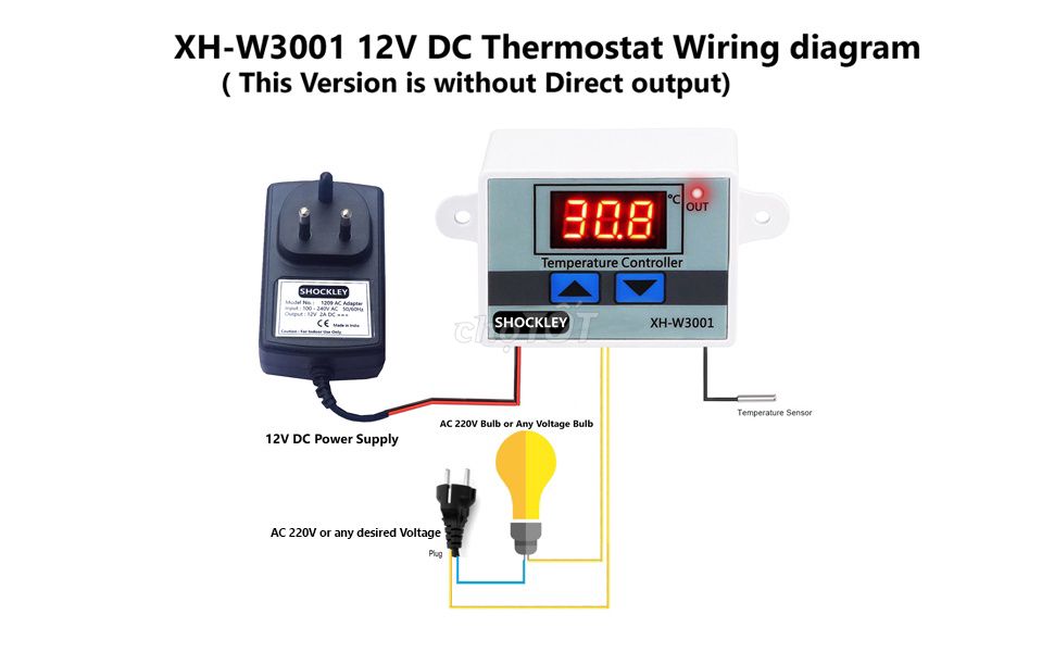Bộ điều khiển nhiệt độ Shockley XH-W3001. Mua bán Đồ chuyên dụng, Giống nuôi trồng tại Huyện Phú Tân An Giang được đăng bởi Minh Duy hình 1