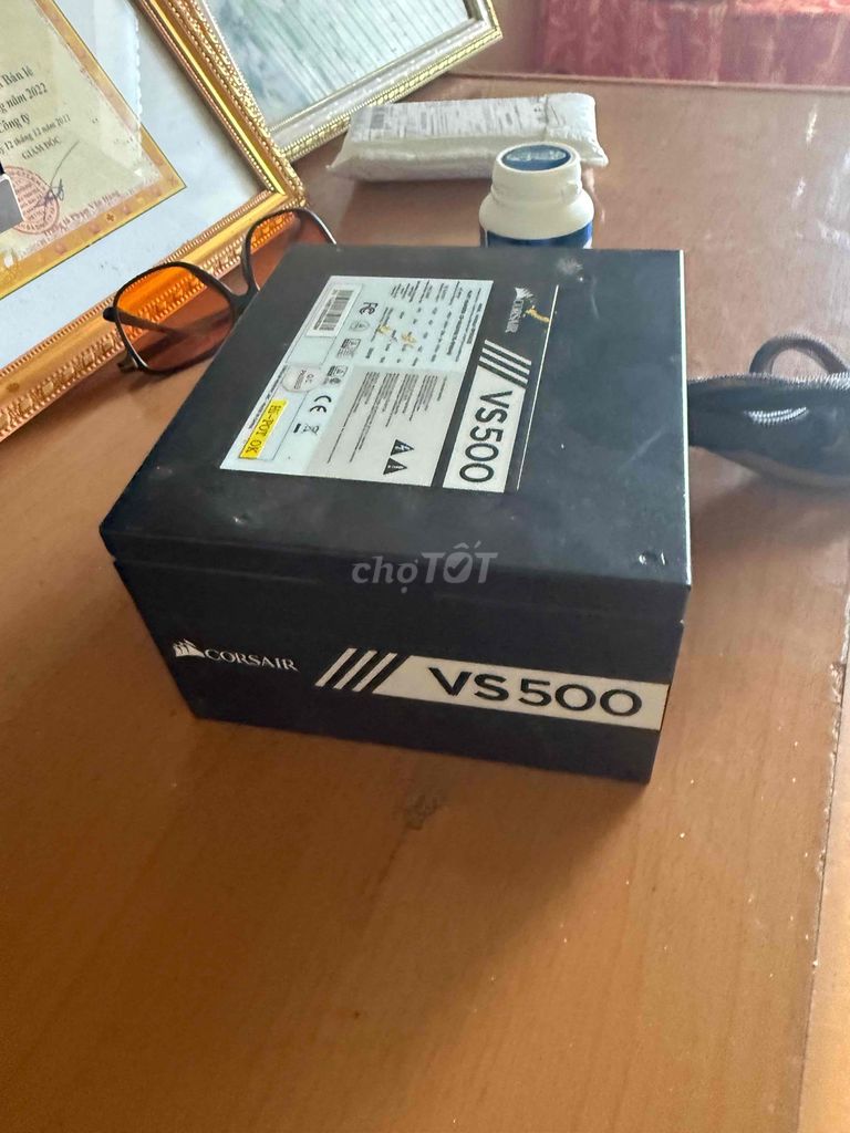 Nguồn Corsair VS500 Đen 500W. Mua bán Linh kiện (RAM, Card...) tại Thành phố Tam Kỳ Quảng Nam được đăng bởi Thiết Bị Thông Minh hình 1