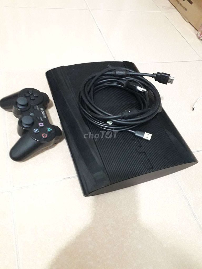 Ps3 supper slim hack 500gb, full phụ kiện, mới