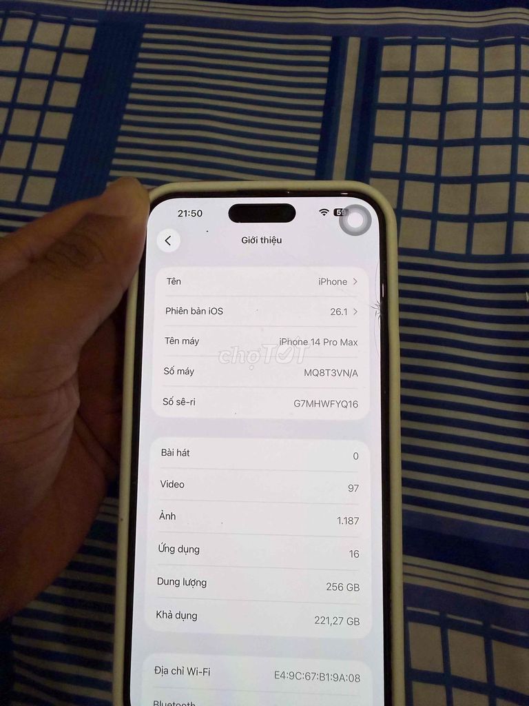 Apple iPhone 14 Pro Max 256GB. Mua bán Điện thoại tại Quận 11 Tp Hồ Chí Minh được đăng bởi DUC DUNG LY hình 1