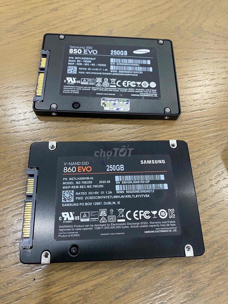 Ổ cứng Ssd Samsung Evo 250G hàng ship us zin W10