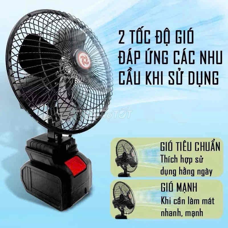 Quạt tích điện Sắt ABS Đen 22cm. Mua bán Quạt tại Quận Hải Châu Đà Nẵng được đăng bởi ỐP STORE  hình 1