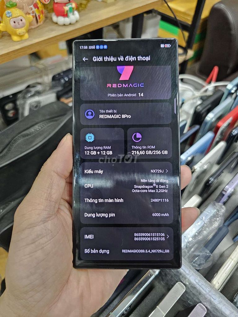 NUBIA REDMAGIC 8 PRO FULLBOX Q.TẾ 99% 12G/256 CHẤT. Mua bán Điện thoại tại Quận Tân Phú Tp Hồ Chí Minh được đăng bởi Ngô Minh Mobile  hình 4