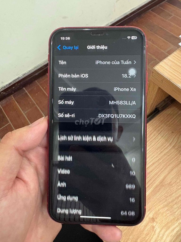 Apple iPhone XR 64GB Đỏ 98% nguyên zin. Mua bán Điện thoại tại Thành phố Thủ Đức Tp Hồ Chí Minh được đăng bởi Tuấn Nguyễn hình 1