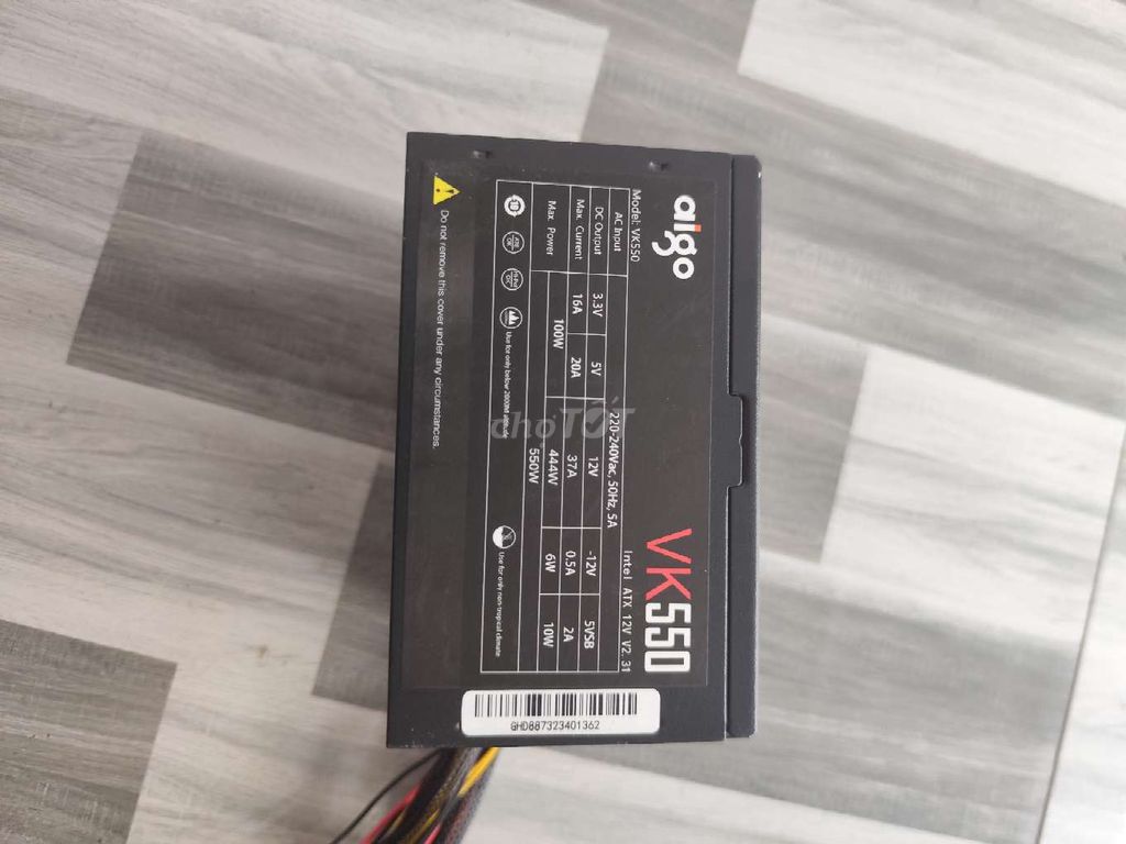 Nguồn máy tính Aigo VK550 550W Đen. Mua bán Linh kiện (RAM, Card...) tại Thị xã Hoài Nhơn Bình Định được đăng bởi bán tùm lum hình 1