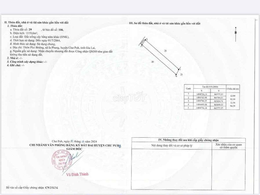 Tôi chính chủ cần bán gấp trong tháng 1100m2 chỉ 68tr