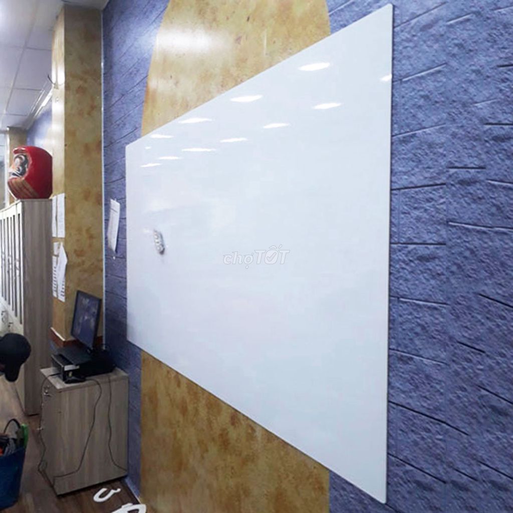 Bảng từ trắng Ceramic không khung hít nam châm. Mua bán Đồ dùng văn phòng tại Quận 1 Tp Hồ Chí Minh được đăng bởi CÔNG TY TNHH THIẾT BỊ GIÁO DỤC BAVICO hình 1