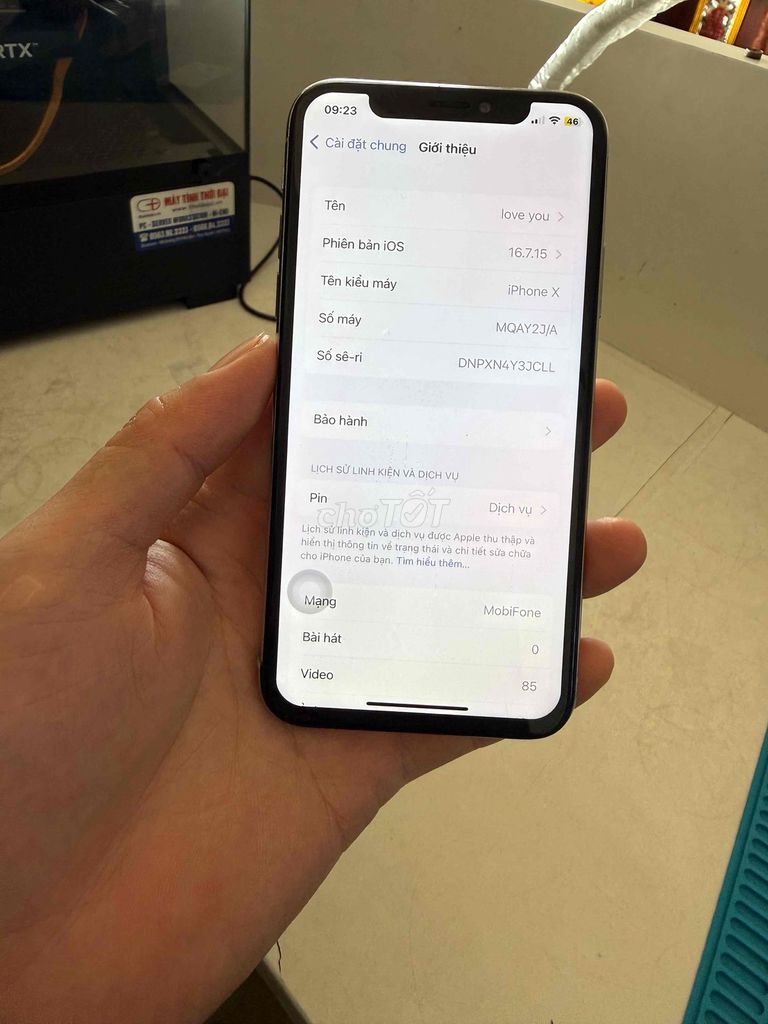 Apple iPhone X Trắng 78%. Mua bán Điện thoại tại Huyện Thuỷ Nguyên Hải Phòng được đăng bởi Hùng Nguyễn THP store hình 1