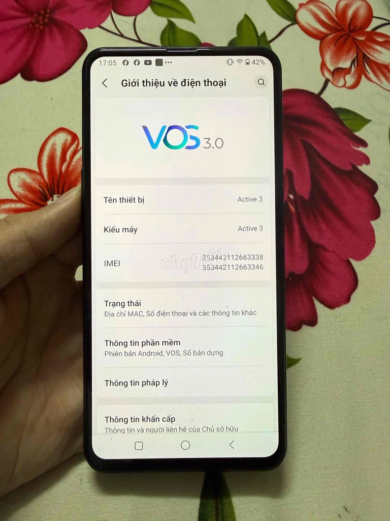 Vsmart Active 3 Xanh ngọc Android VOS 3.0. Mua bán Điện thoại tại Huyện Bình Chánh Tp Hồ Chí Minh được đăng bởi Nguyễn Khôi hình 1
