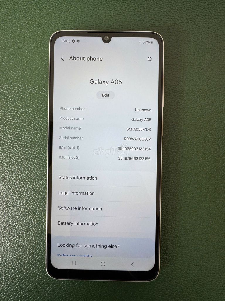 Ss Galaxy A05 Ram 6/128gb