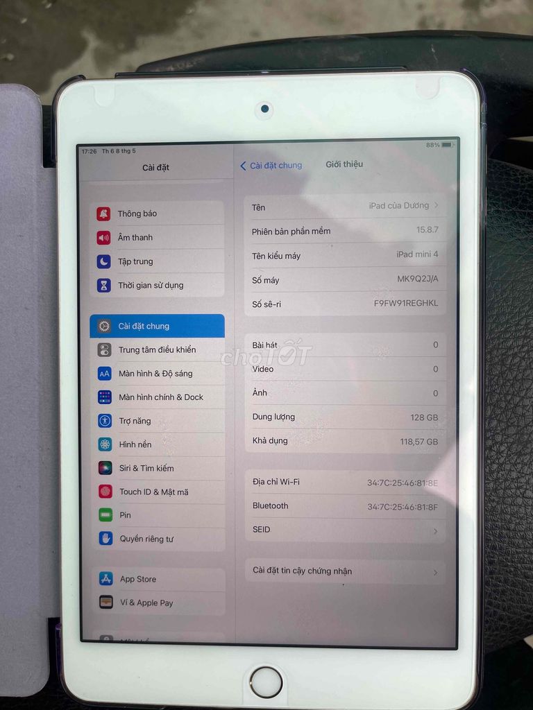 Apple iPad mini 4 128GB Vàng. Mua bán Máy tính bảng tại Thành phố Long Xuyên An Giang được đăng bởi Khánh hình 1