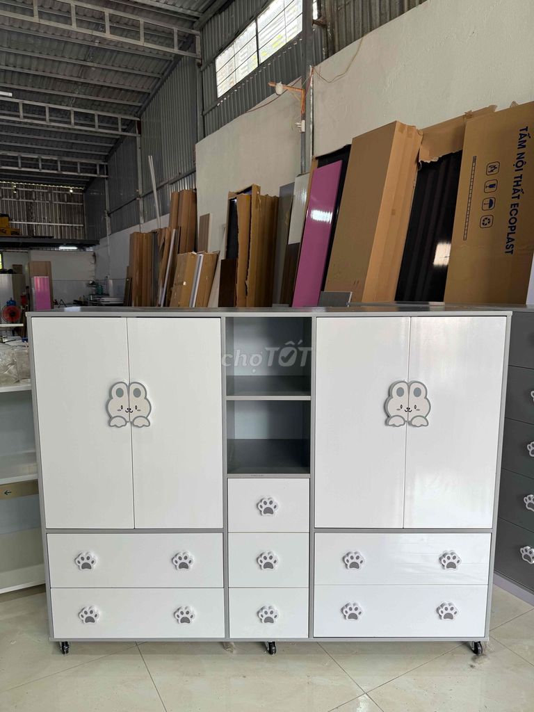 Tủ quần áo nhựa trẻ em 1m25x1m6. Mua bán Tủ, kệ gia đình tại Quận 12 Tp Hồ Chí Minh được đăng bởi Nội Thất Gia Đình hình 1