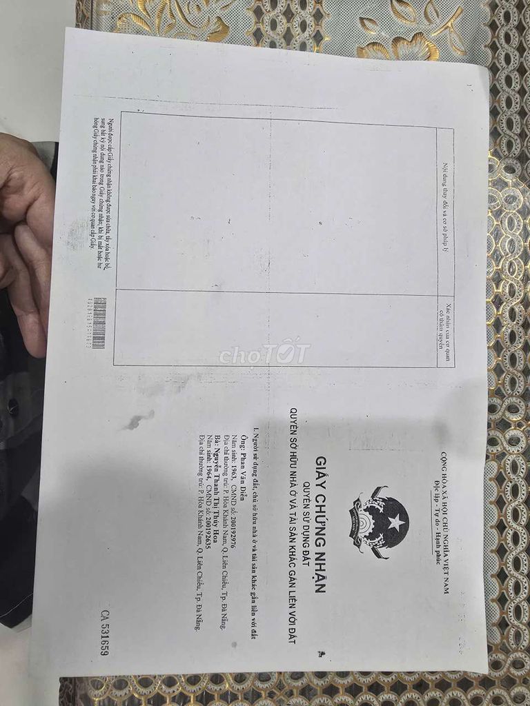 Дом с двумя фасадными сторонами 288 Hoang Van Thai от собственника