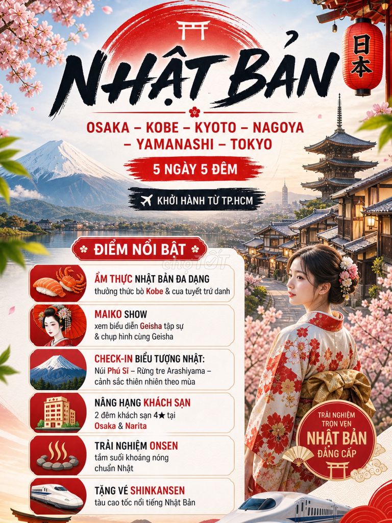 Dịch vụ du lịch Nhật Bản. Du lịch tại Quận 1 Tp Hồ Chí Minh được đăng bởi Bích Phượng An Huy Travel hình 1