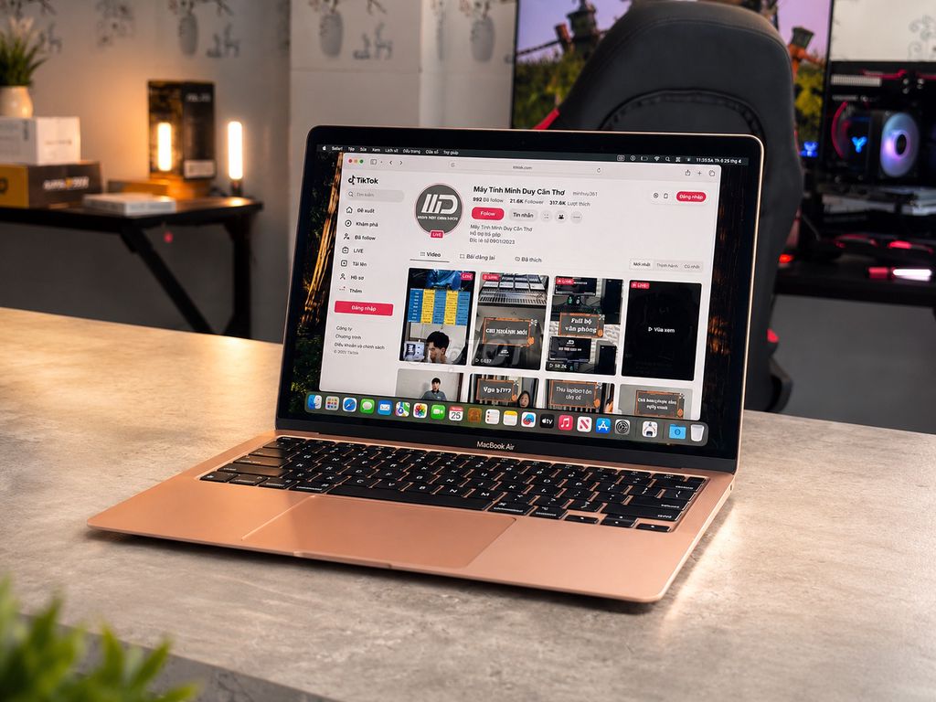 Apple Macbook Air M1 2020 8GB/256GB Vàng hồng. Mua bán Laptop tại Quận 11 Tp Hồ Chí Minh được đăng bởi Nhựt Thanh Nguyễn hình 1