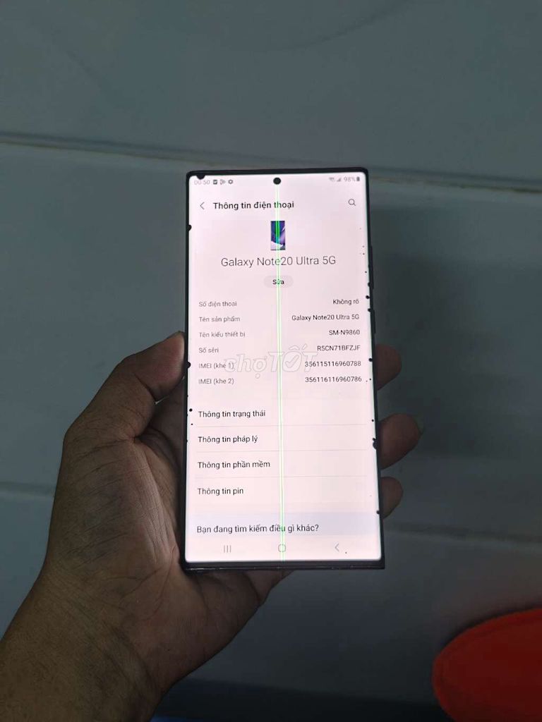 Samsung Galaxy Note 20 Ultra 5G 12GB/256GB Đen. Mua bán Điện thoại tại Quận Bình Tân Tp Hồ Chí Minh được đăng bởi Nguyễn Thanh hình 1