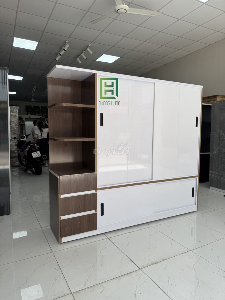 Tủ quần áo Nhựa Đài Loan cửa lùa 1m8 x 2m. Mua bán Tủ, kệ gia đình tại Thành phố Thủ Đức Tp Hồ Chí Minh được đăng bởi Nội Thất Quang Hùng hình 1