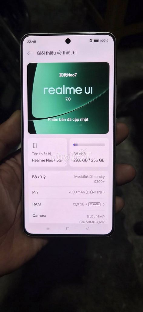 Realme Neo7 5G 12GB/256GB Trắng. Mua bán Điện thoại tại Quận 1 Tp Hồ Chí Minh được đăng bởi Hội Đồ Điện Tử hình 1