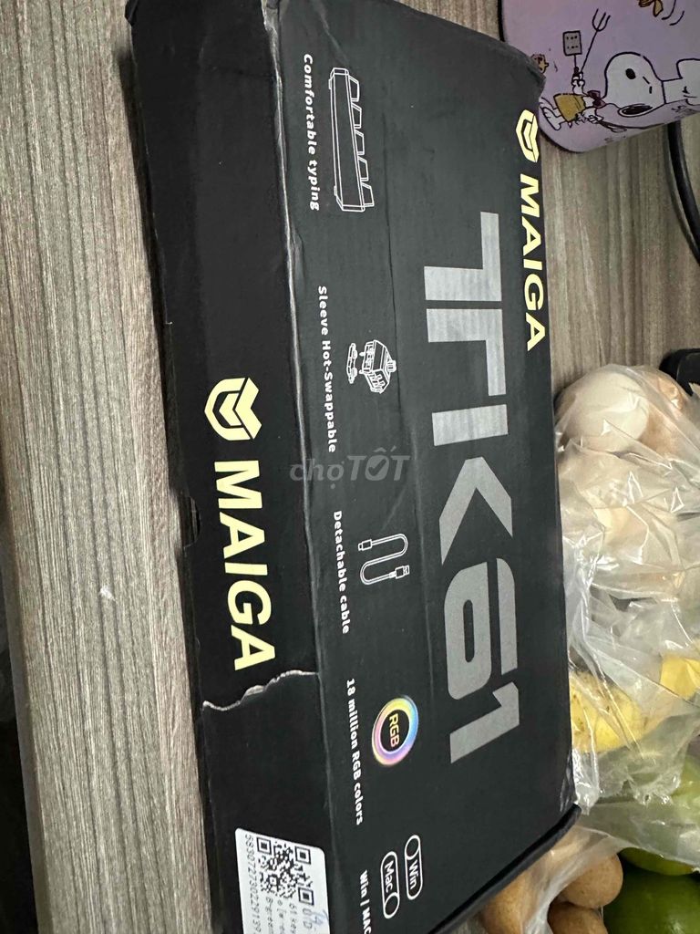 Bàn phím cơ Maiga TK-61 Trắng LED RGB. Mua bán Phụ kiện (Màn hình, Chuột...) tại Thành phố Thủ Đức Tp Hồ Chí Minh được đăng bởi Nguyễn Quang hình 1