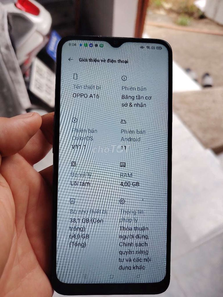 OPPO A16 64GB Xanh. Mua bán Điện thoại tại Huyện Vĩnh Cửu Đồng Nai được đăng bởi Phúc Nguyễn hình 1