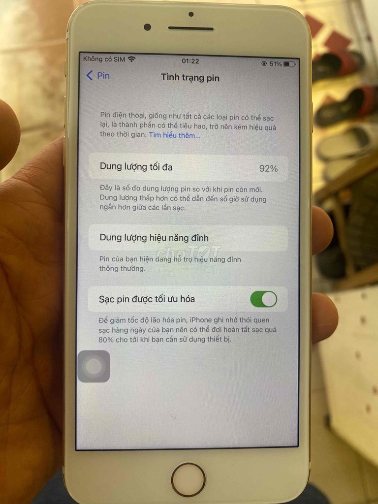 iPhone 7 Plus 32GB Vàng Liệt phím home. Mua bán Điện thoại tại Quận Hà Đông Hà Nội được đăng bởi A son hình 1