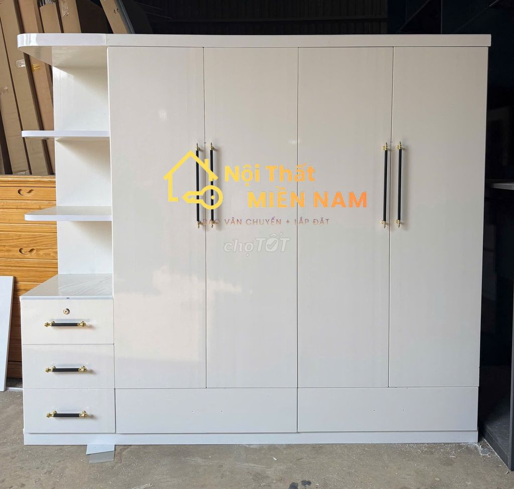Tủ quần áo^Tủ quần áo^Tủ quần áo^ 1m8x1m85 Mới. Mua bán Tủ, kệ gia đình tại Quận 10 Tp Hồ Chí Minh được đăng bởi Cửa Hàng Nội Thất hình 1