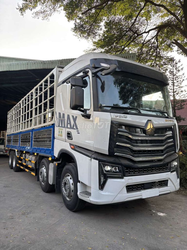 Xe howo 4 chân MAX  Mui Bạt 350hp & 400hp. Mua bán Xe tải, xe ben tại Thành phố Biên Hòa Đồng Nai được đăng bởi Howo vimid hình 1
