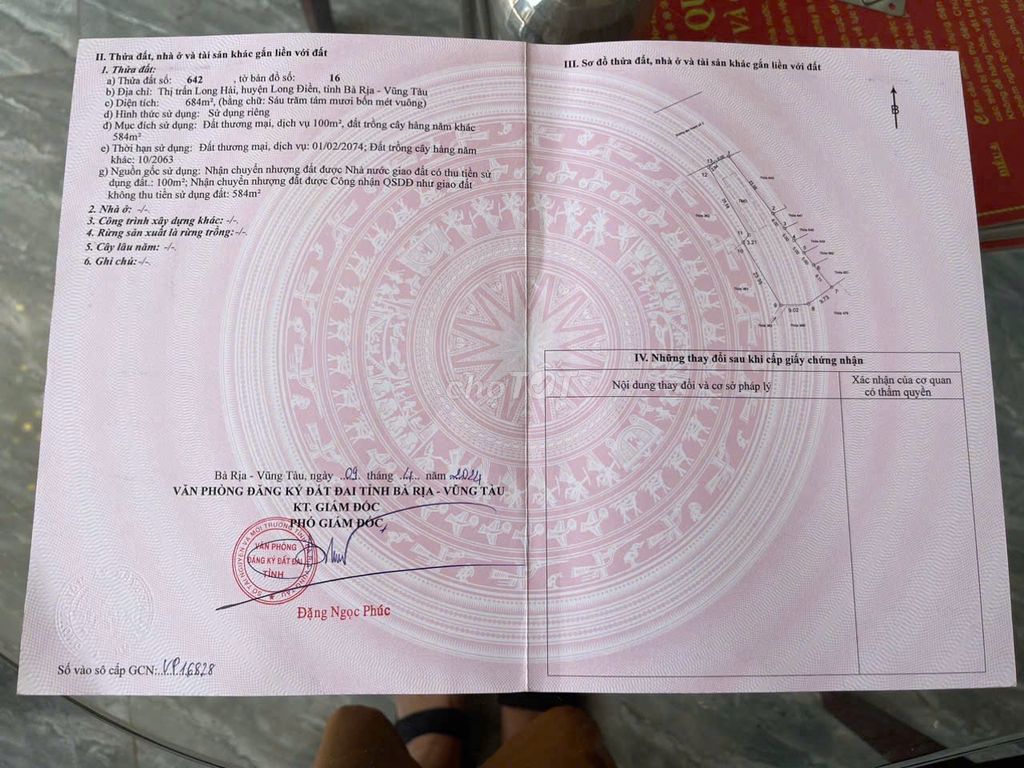 Chính chủ bán đất trung tâm Long Hải - Có sẵn sổ + giấy phép xây dụng. Mua bán Đất tại Huyện Long Điền Bà Rịa - Vũng Tàu được đăng bởi XT hình 5